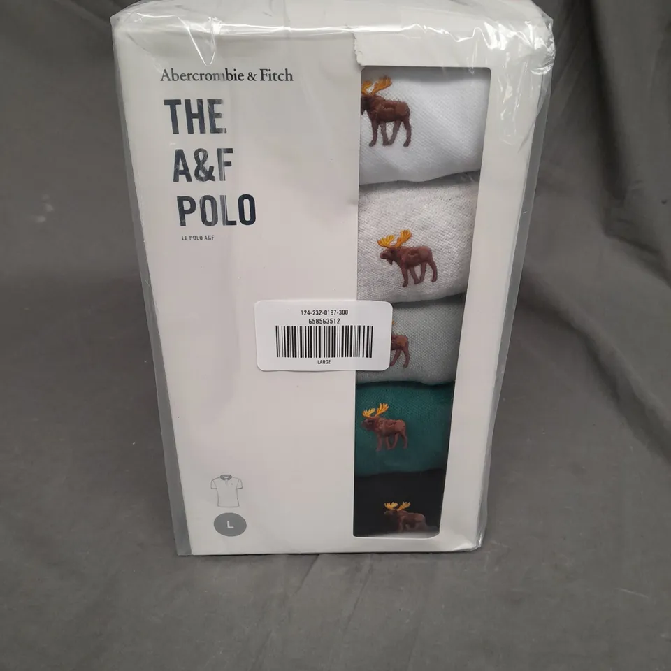 SEALED ABERCROMBIE & FITCH THE A&F POLO IN VARIOUS COLOURS - LARGE