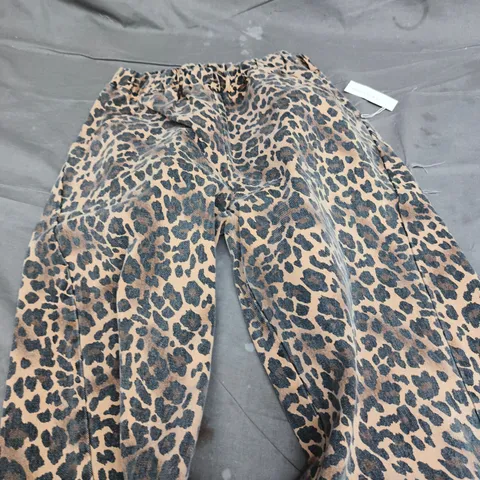 LE BON SHOPPE LEOPARD PRINT LOUNGE TROUSERS – SIZE M 