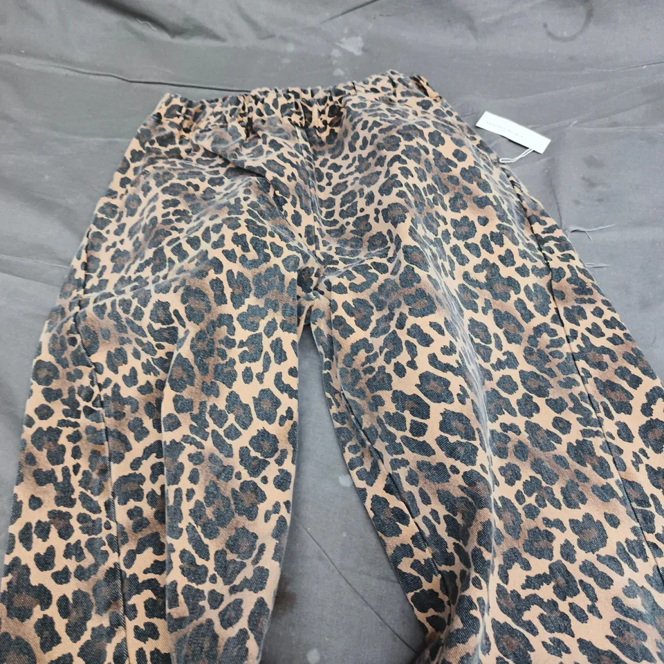 LE BON SHOPPE LEOPARD PRINT LOUNGE TROUSERS – SIZE M 