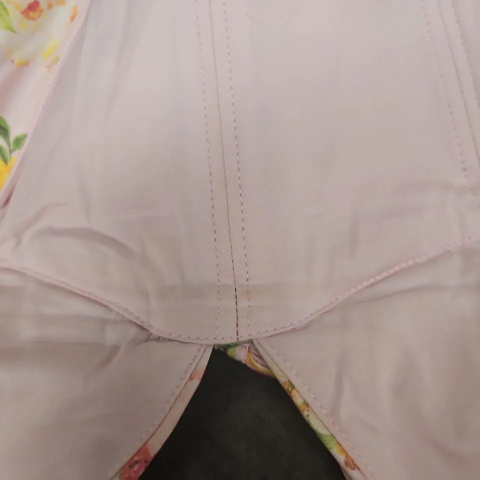 HOUSE OF CB PINK FLORAL MIDI DRESS – WOMEN'S SIZE S (UK 8-10)