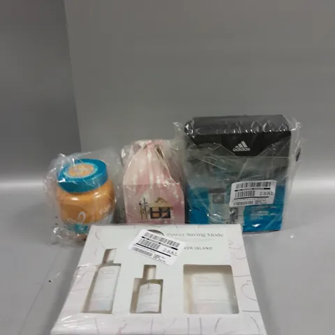 APPROXIMATELY 5 ASSORTED FRAGRANCES AND COSMETIC ITEMS TO INCLUDE ADIDAS, L'OREAL AND RIVER ISLAND