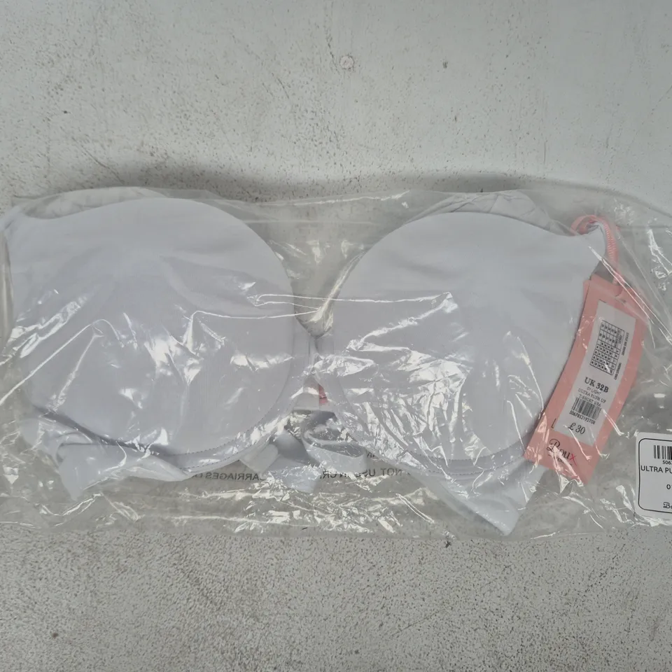 BAGGED BOUX AVENUE ULTRA PUSH UP T-SHIRT BRA IN WHITE SIZE 32B