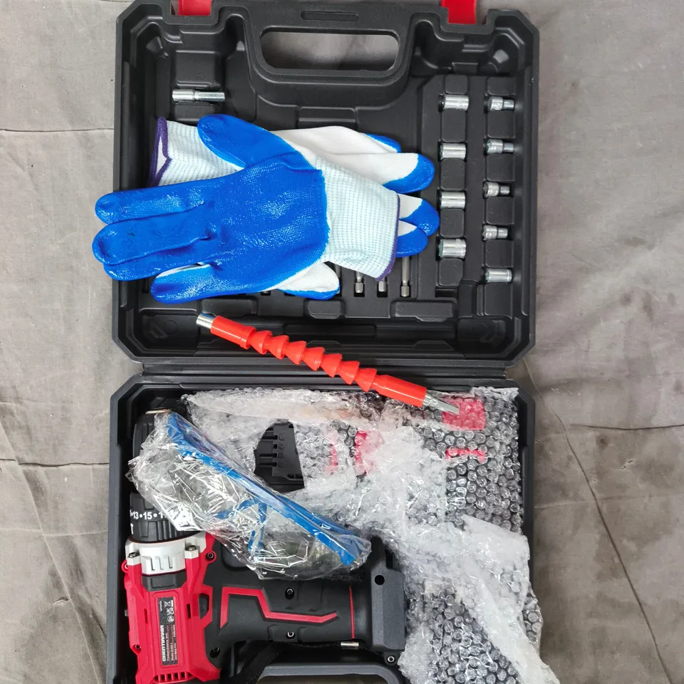 CHENTIANXIA CORDLESS DRILL KIT IN CARRY CASE – LITHIUM ELECTRIC TOOL
