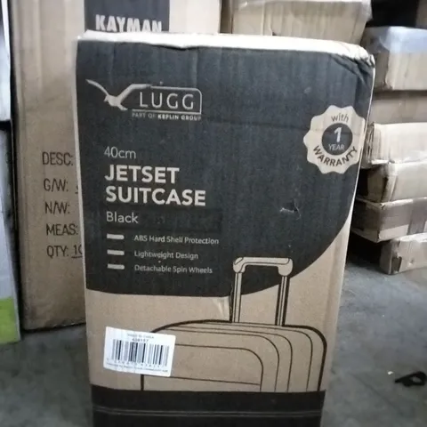 BOXED 40CM JET-SET SUITCASE BLACK