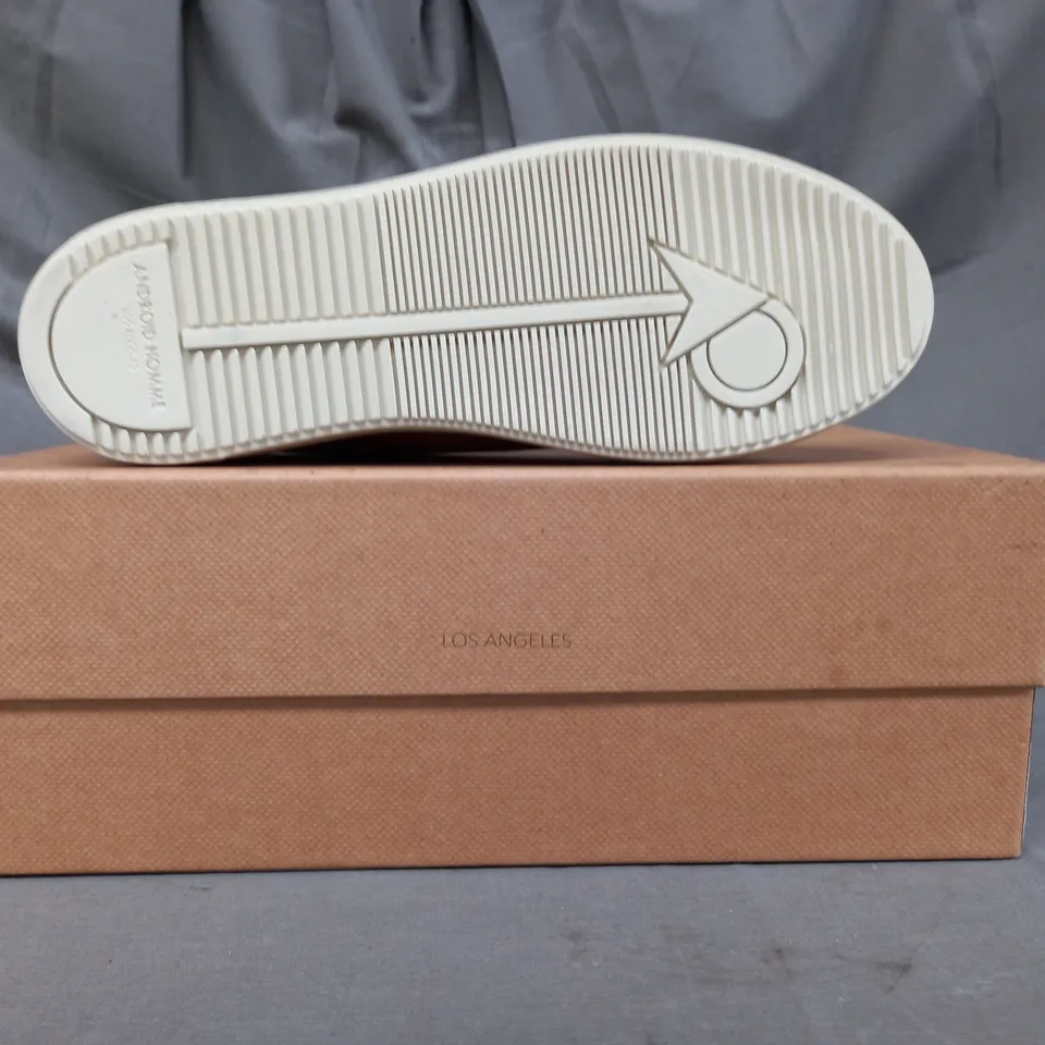 BOXED PAIR OF ANDROID HOMME SHOES IN TAN UK SIZE 8