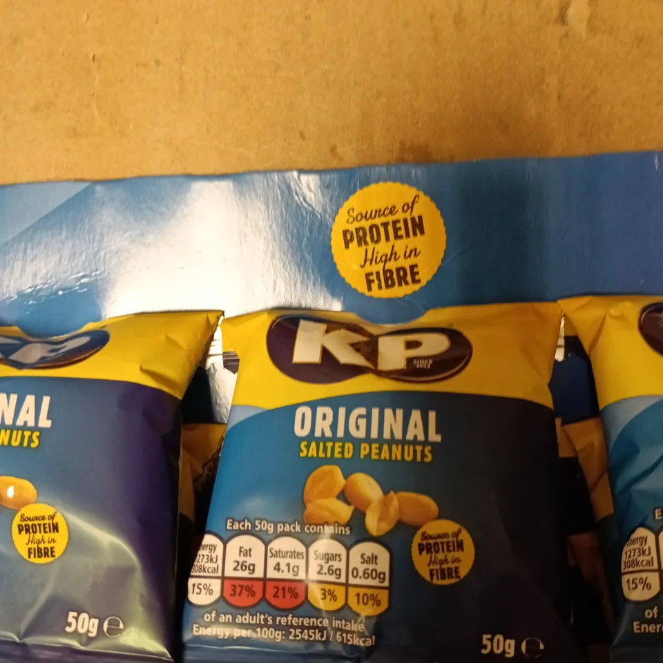 KP ORIGINAL SALTED PEANUTS 50G PACK OF 19 BEST BEFORE 06:26