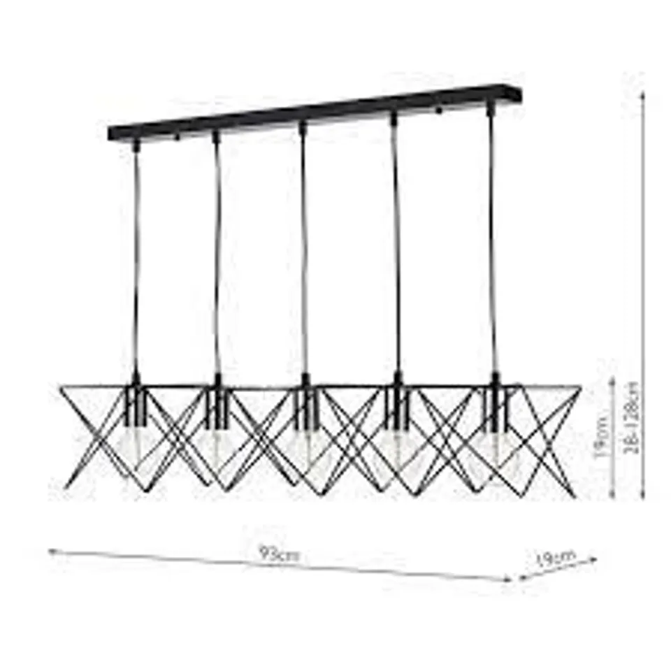 BOXED LORENZ 5-LIGHT KITCHEN ISLAND PRNDANT (1 BOX)