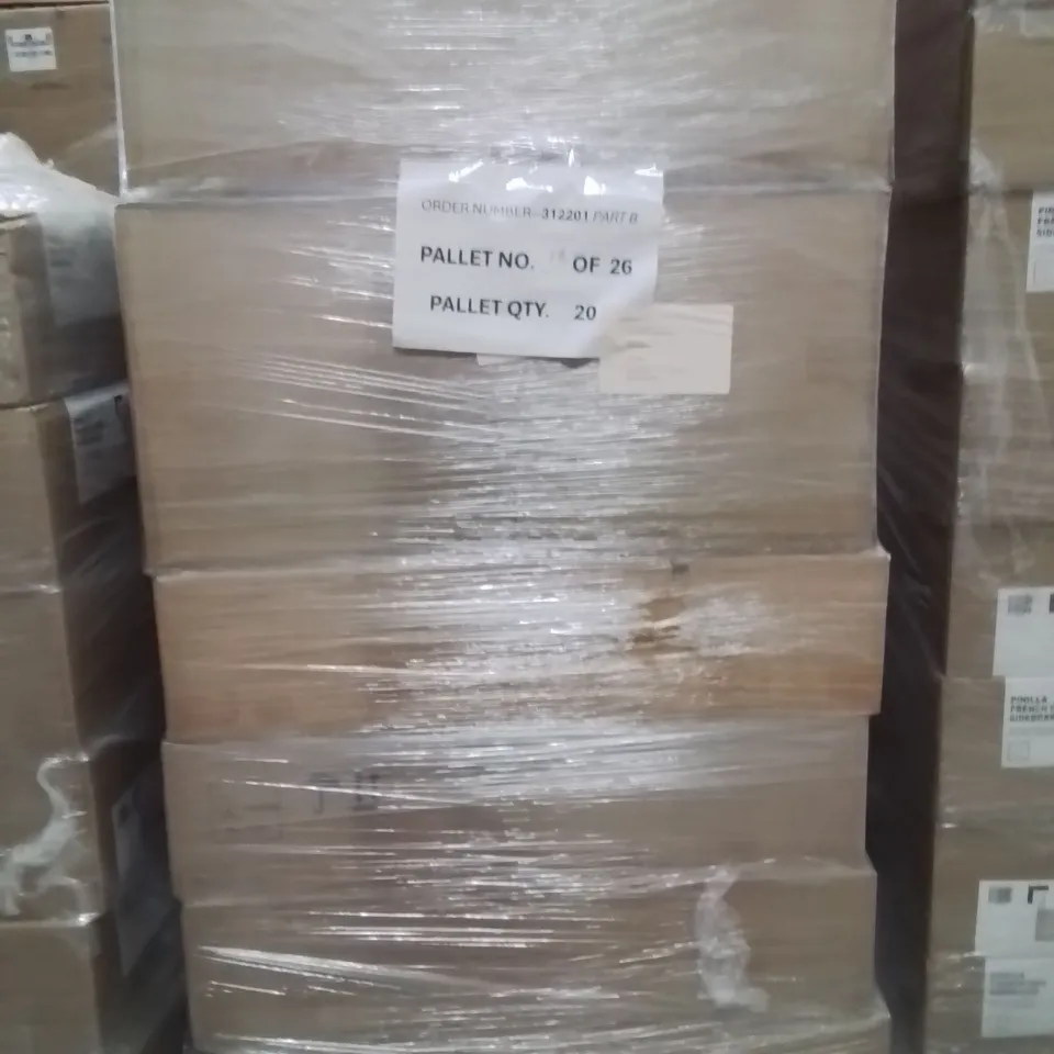 PALLET CONTAINING A LARGE QUANTITY OF BRAND NEW PINILLA FRENCH CHIC SIDEBOARDS 