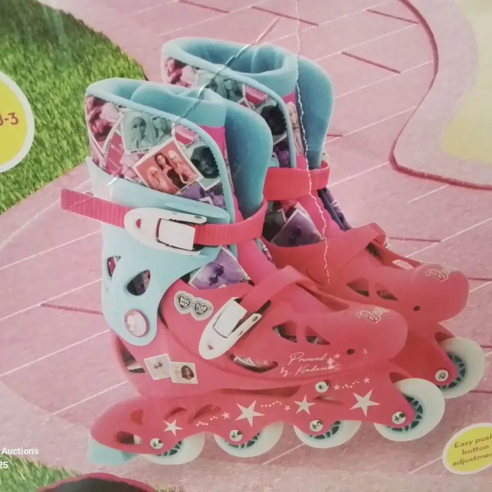 BOXED KIDS BARBIE ROLLER BLADES