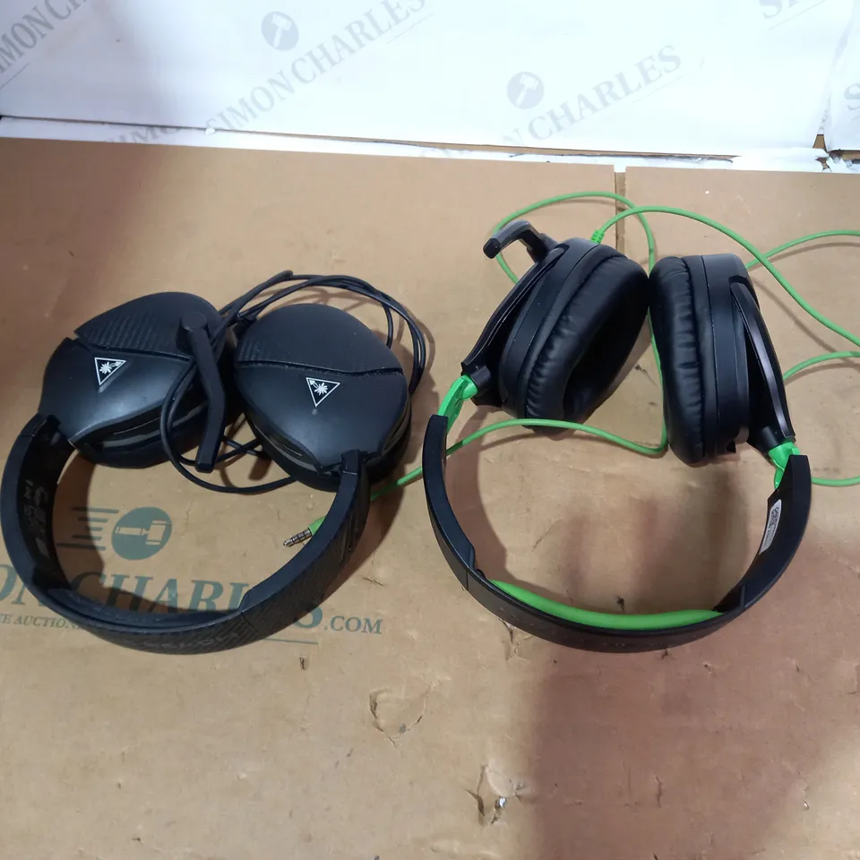 LOT OF 2 TURTLEBEACH WIRED GAMING HEADSETS