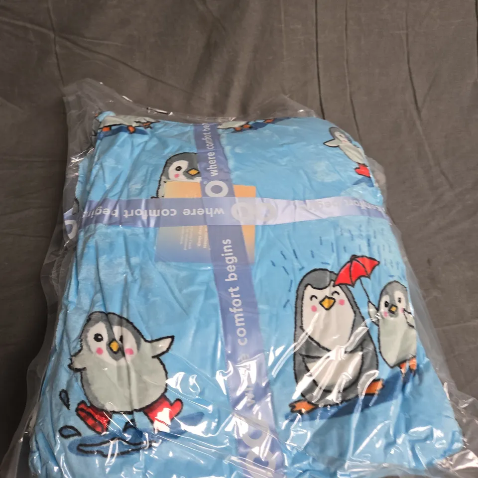 SEALED OODIE ADULT OVERSIZED HOODED BLANKET - PENGUIN