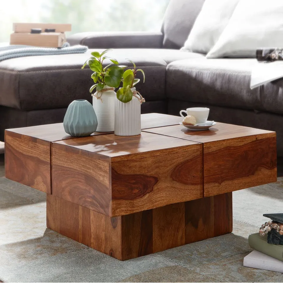BOXED MOTE SOLID WOOD COFFEE TABLE 