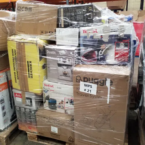 PALLET OF APPROXIMATELY 25 UNPROCESSED RAW RETURN HOUSEHOLD AND ELECTRICAL GOODS TO INCLUDE
