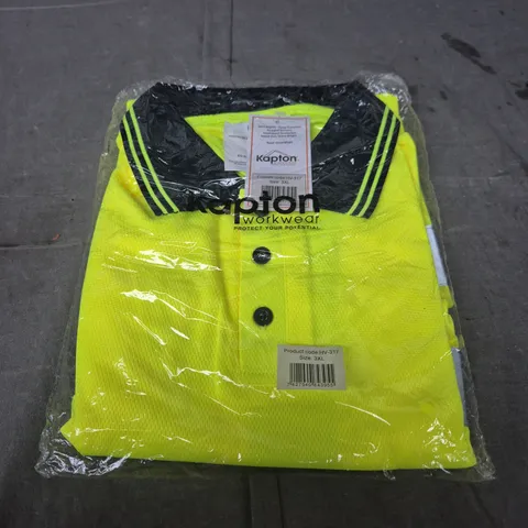 KAPTON WORKWEAR HIGH-VISIBILITY TOP– NEON YELLOW, SIZE 3XL