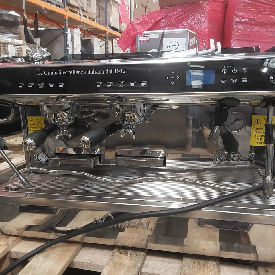 LA CIMBALI M34 COMMERCIAL 2 GROUP ESPRESSO MACHINE WITH ACCESSORIES