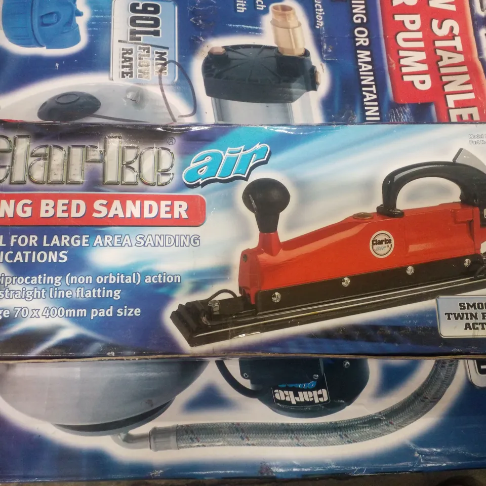 BOXED CLARKE CAT49 LONG BED AIR SANDER