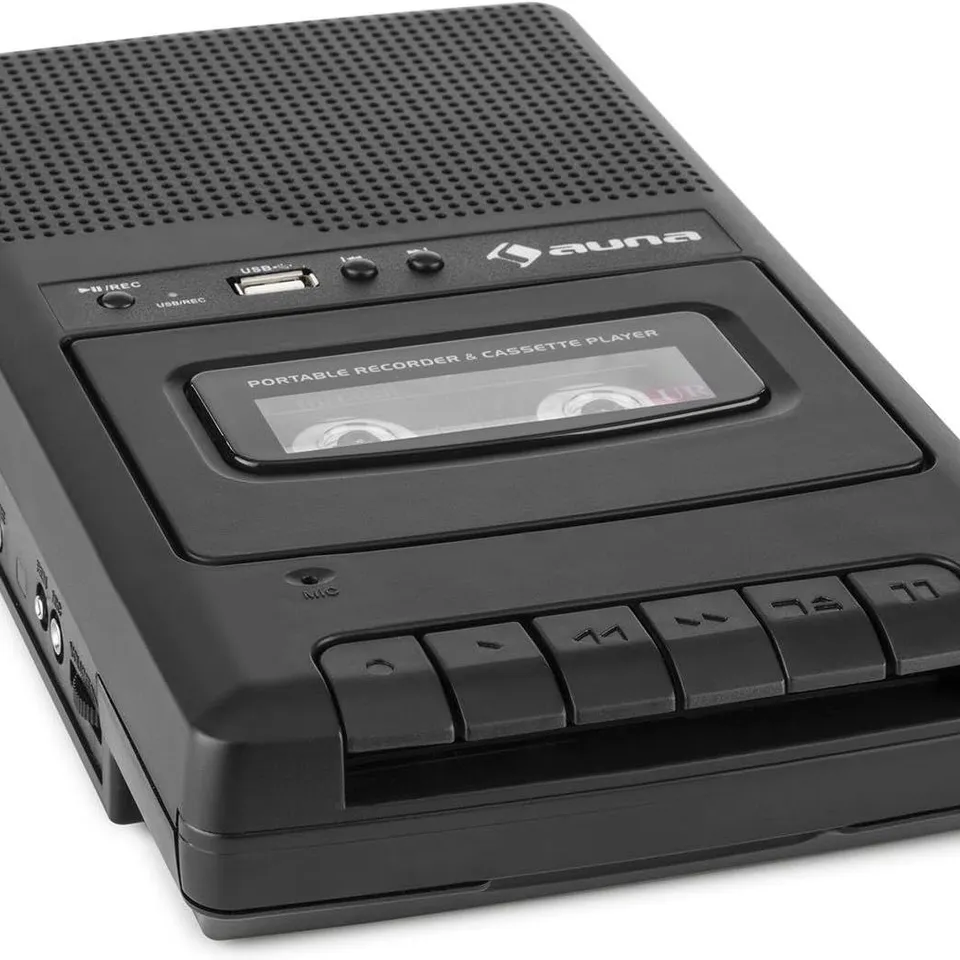 BOXED AUNA MG10 TAPE RECORDER WITH USB