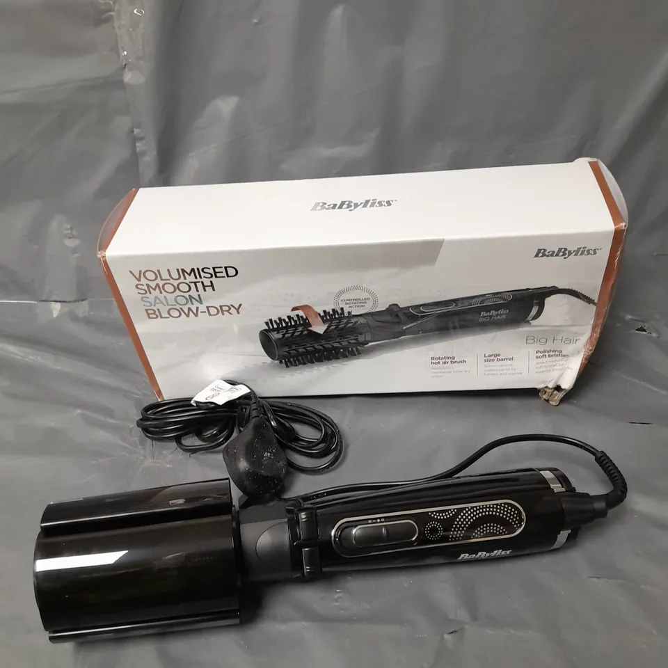 BOXED BABYLISS NEW BIG HAIR CURLING BRUSH  RRP £39.99