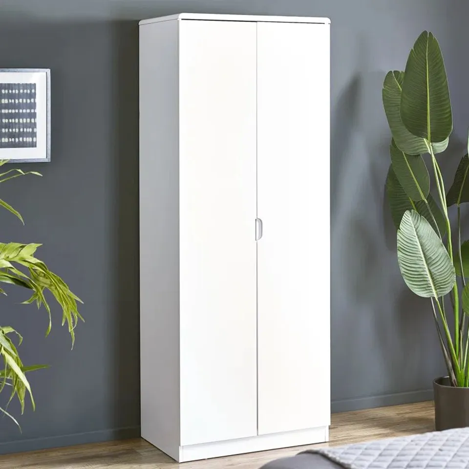 BOXED MULAK 2 DOOR WARDROBE (2 BOXES)