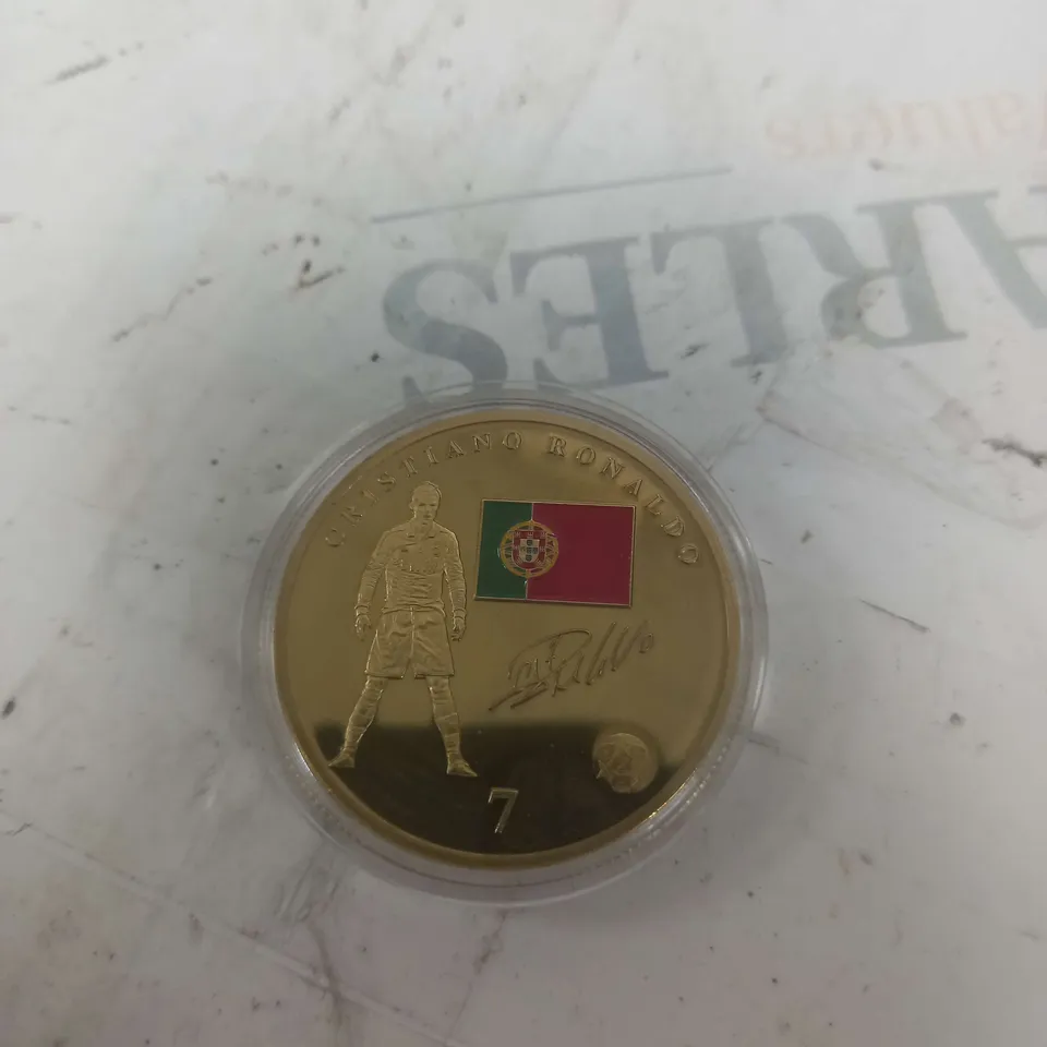 CRISTIANO RONALDO GOLD COIN REAL MADRID