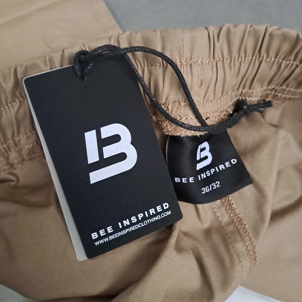 BEE INSPIRED PARKES CARGP PANTS IN TAUPE - 36/32