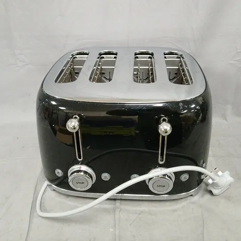 SMEG 50'S STYLE 4-SLICE TOASTER - BLACK