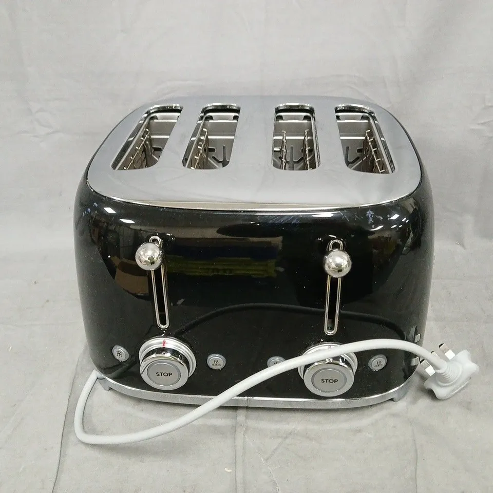 SMEG 50'S STYLE 4-SLICE TOASTER - BLACK