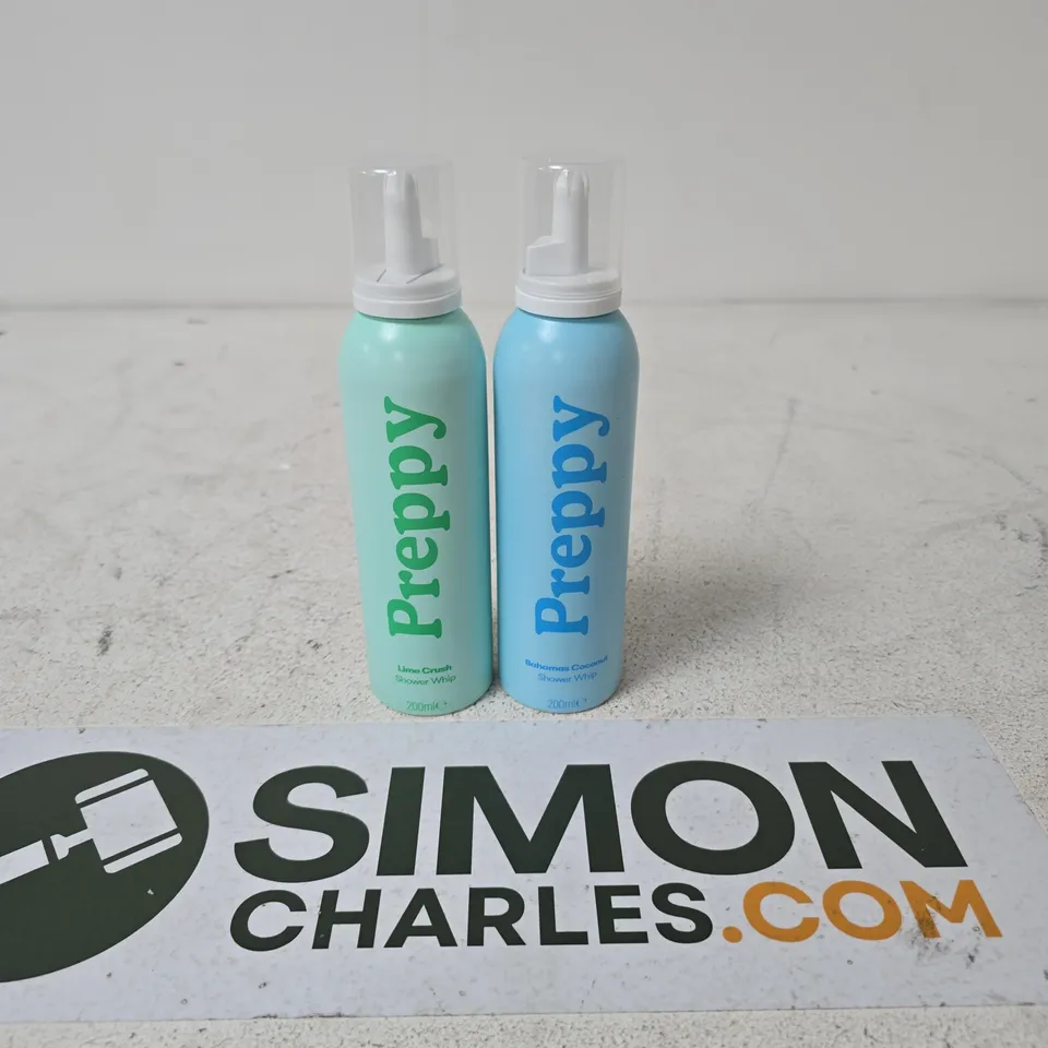 PREPPY SHOWER WHIP DUO – LIME CRUSH & BAHAMAS COCONUT, 200ML EACH