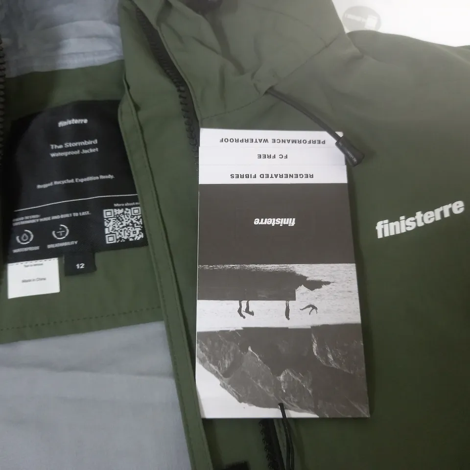 FINISTERRE THE STORMBIRD WATERPROOF JACKET IN GREEN - 12