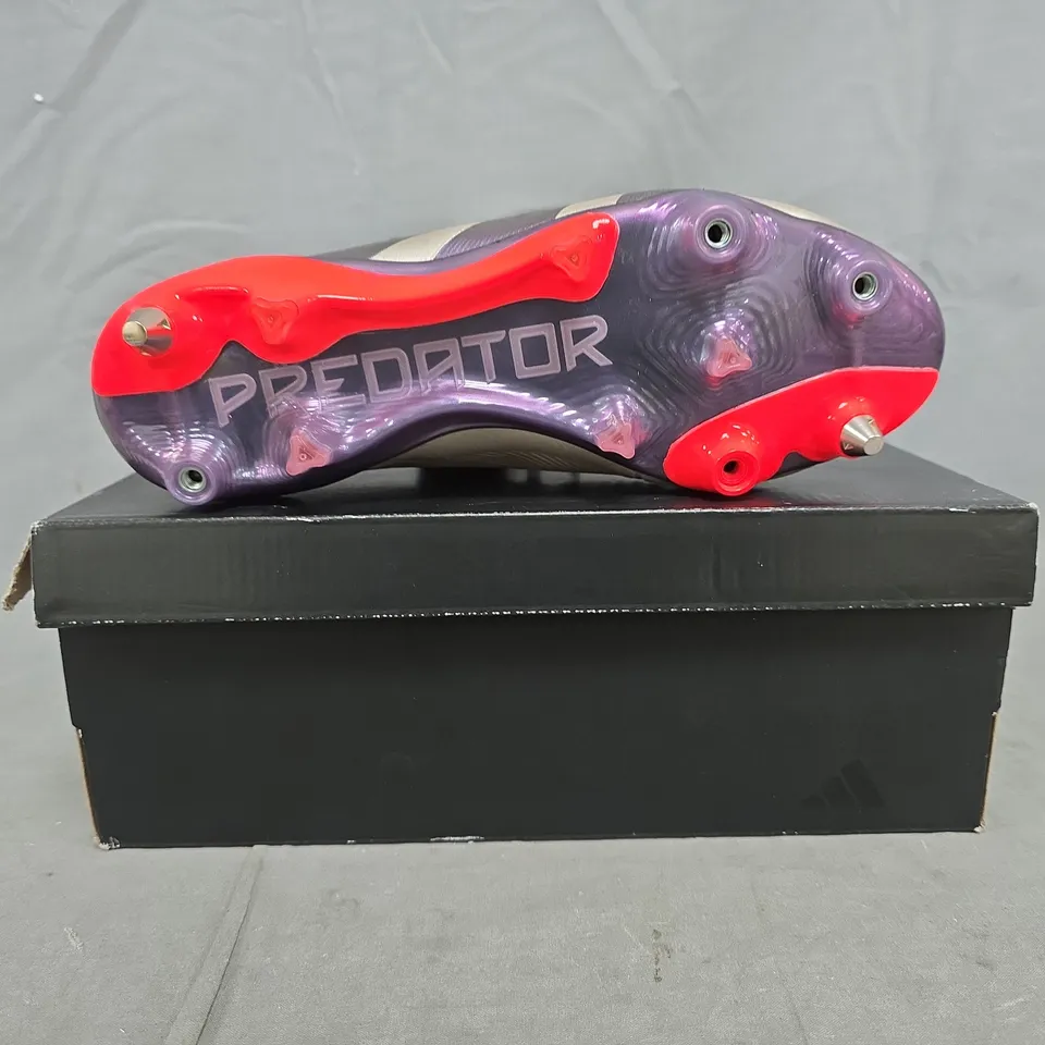 BOXED PAIR OF ADIDAS PREDATOR ELITE FOOTBALL BOOTS IN MULTI SIZE UK 6