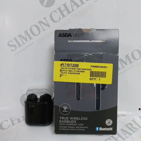 BOXED TRUE WIRELESS BLUETOOTH EARBUDS WITH CHARGING CASE