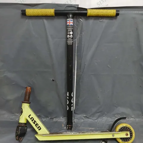 ZINC LASER STUNT SCOOTER IN NEON YELLOW