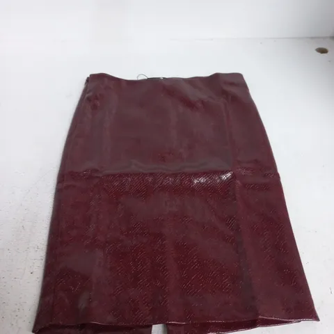 OUTCAST JAMEELA MIDI SKIRT BURGUNDY β XS