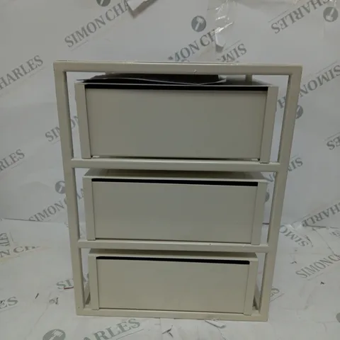 CREAM DRAWS WITH GOLD HANDLES