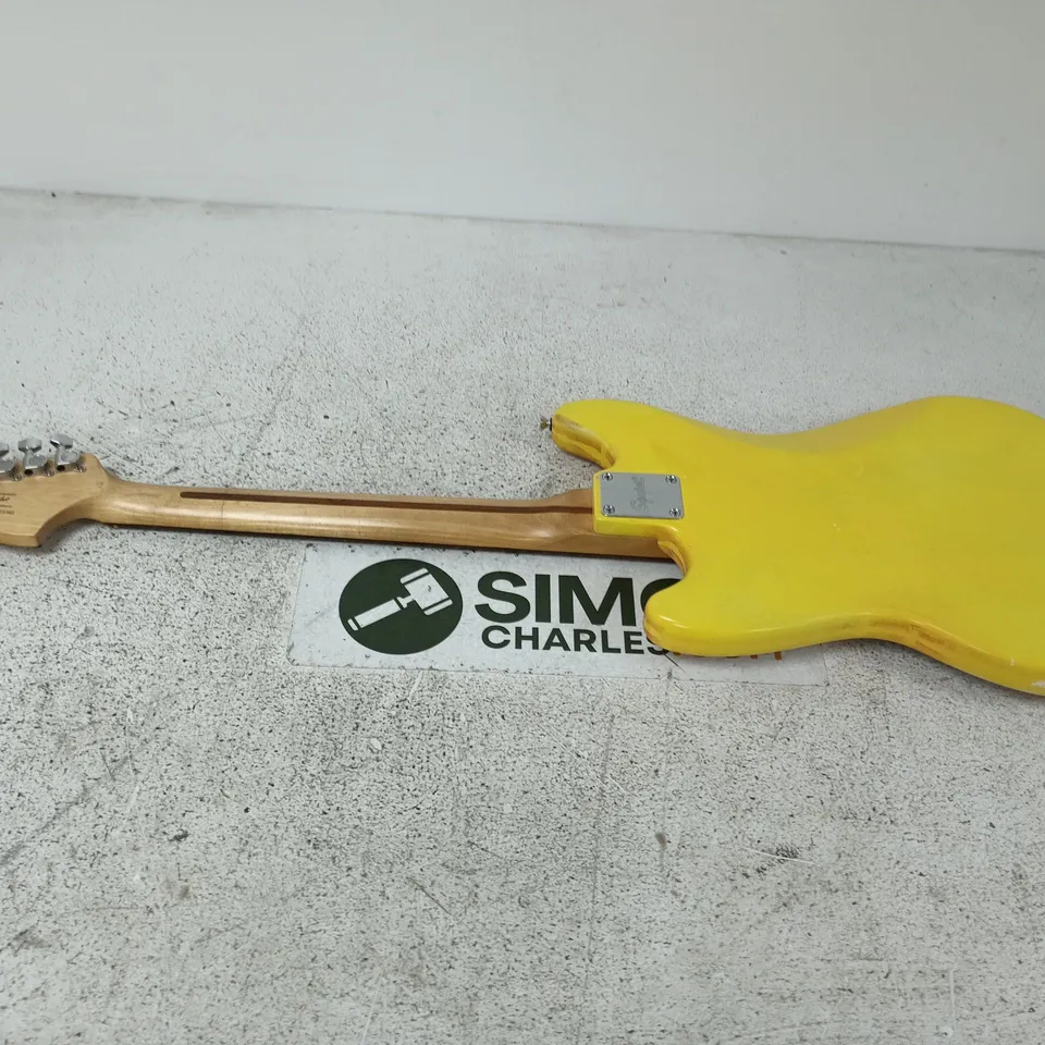 SQUIER BY FENDER MUSTANG ELECTRIC GUITAR – YELLOW