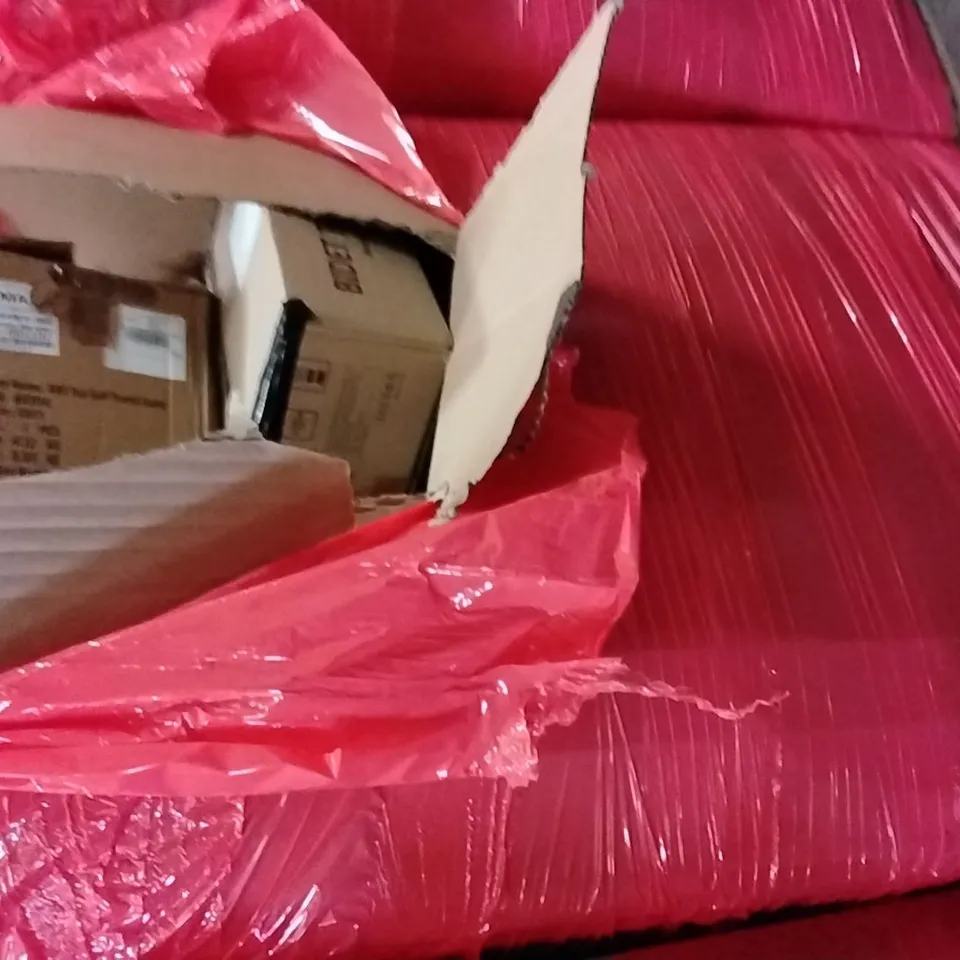 PALLET OF ASSORTED HOUSEHOLD GOODS AND PRODUCTS TO INCLUDE;TOP GOLD TRAVEL COVER,WALL MOUNTED MIRROR,BIDET TOILET SEAT
