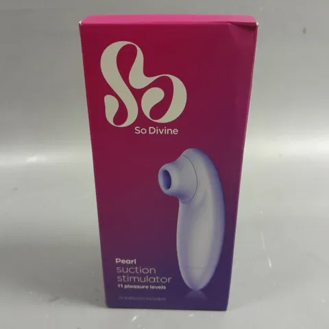 BOXED SEALED SO DIVINE PEARL SUCTION STIMULATOR