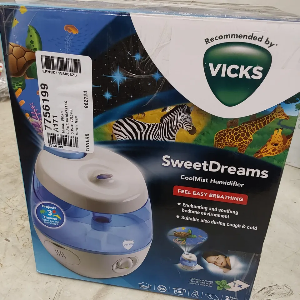BOXED SWEETDREAMS COOLMIST HUMIDIFIER
