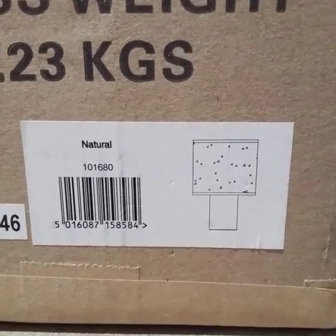 BOXED TABLE LAMP NATURAL 