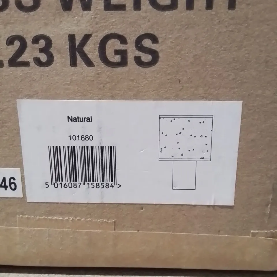 BOXED TABLE LAMP NATURAL 