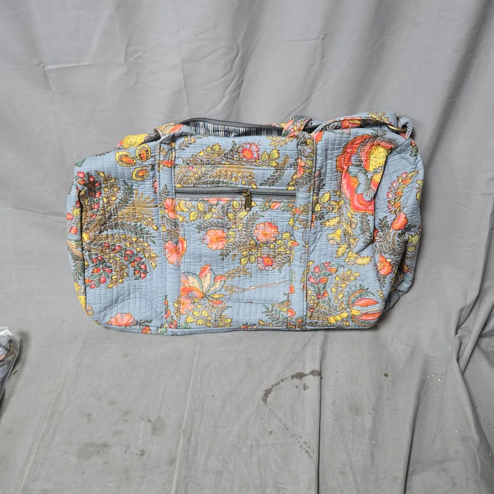 FLORAL TOTE BAG WITH LONG STRAP 
