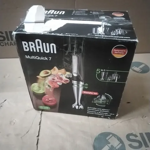 BRAUN MQ7045X HAND BLENDER, BLACK