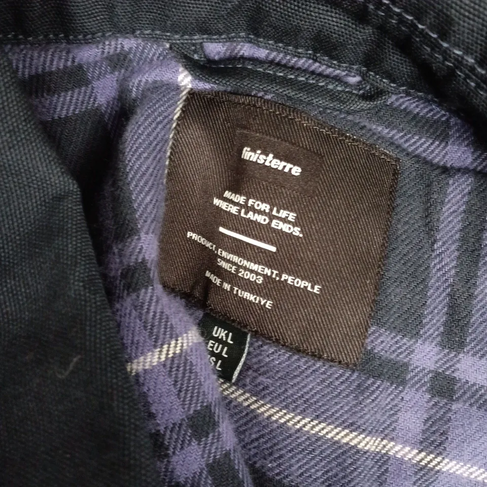 FINISTERRE BASSET FLANNEL LINED JACKET – NAVY, UK L