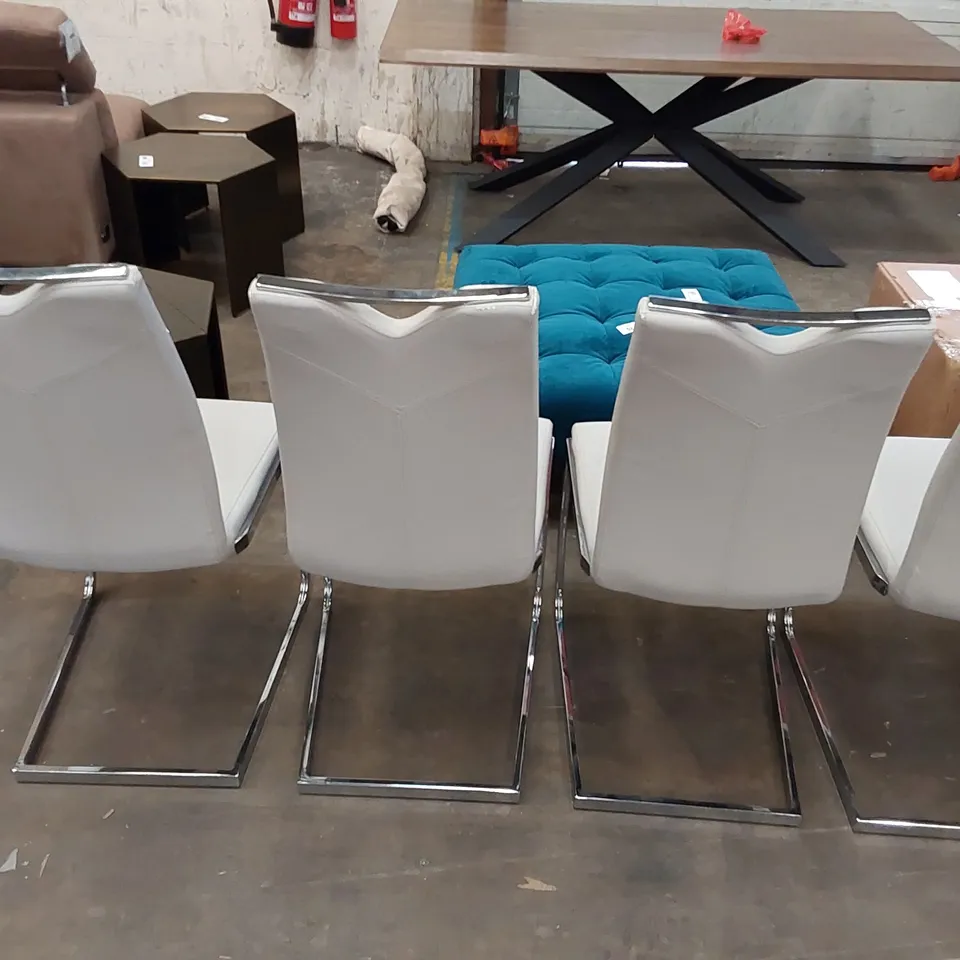 DESIGNER VIGO GREY DINING CHAIRS - SET OF 6 (6 ITEMS)