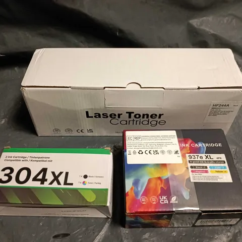 APPROXIMATELY 10 ASSORTED TONER & INK PRODUCTS FOR VARIOUS MODELS 