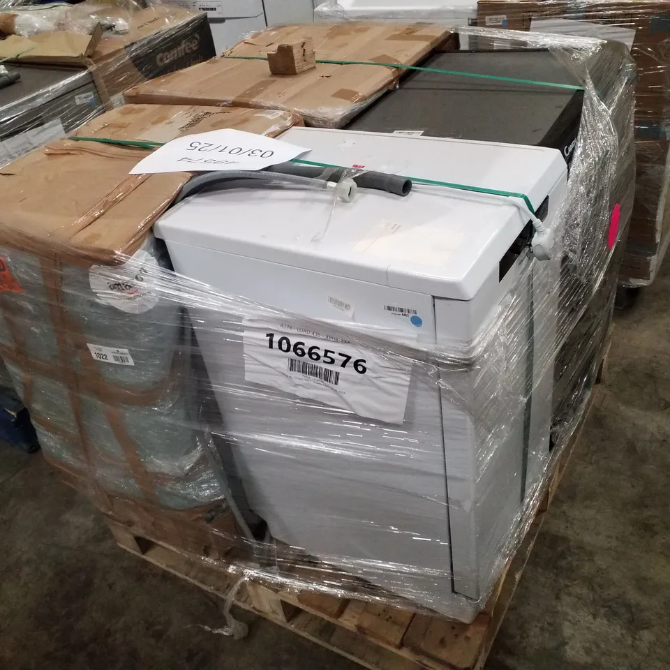 PALLET OF APPROXIMATELY 4 UNPROCESSED RAW RETURN WHITE GOODS TO INCLUDE