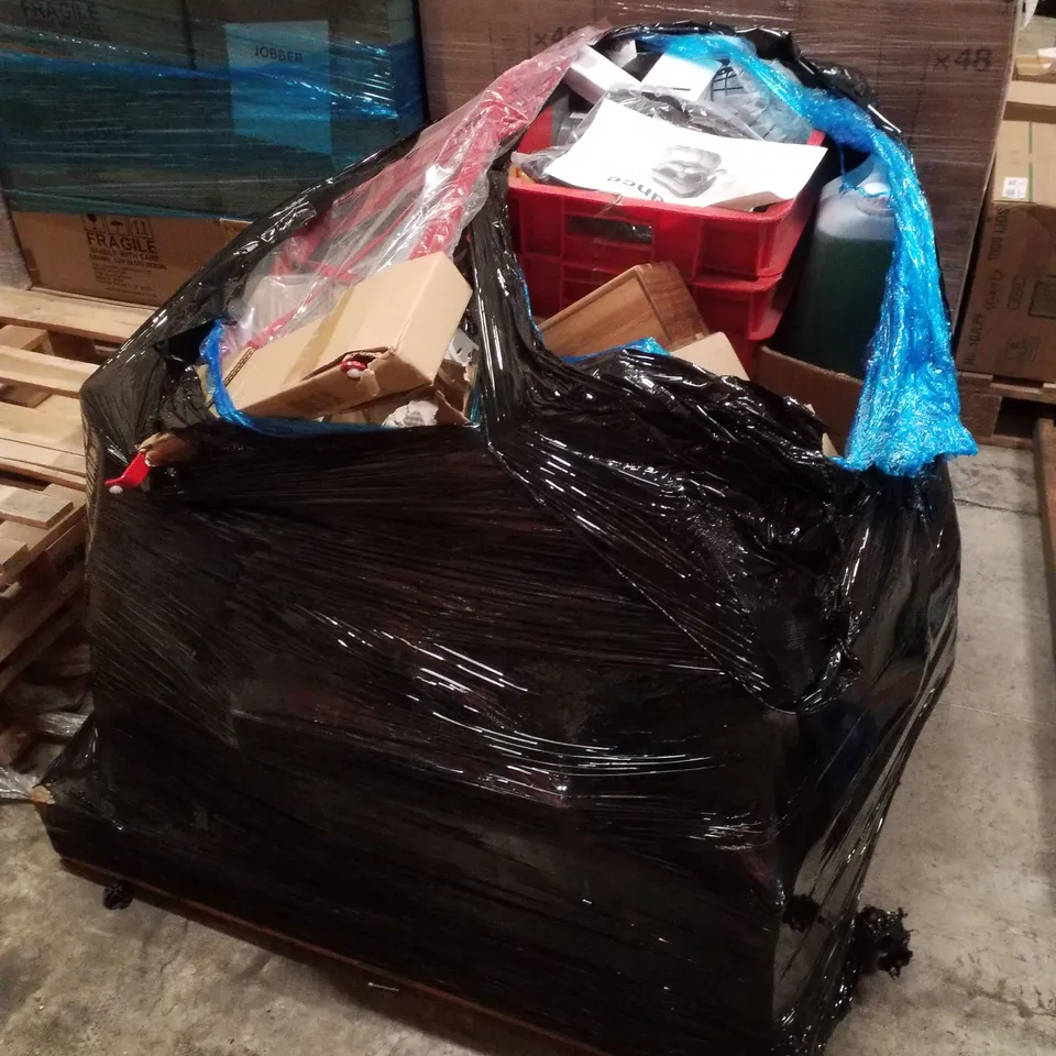 PALLET CONTAINING ASSORTED CATERING SUPPLIES INCLUDING GLASSWARE, DISHWASH DETERGENT & GUACAMOLE BOWLS