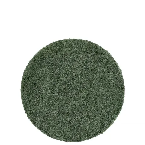 BUDDY WASHABLE SHAGGY CIRCLE RUG - FOREST GREEN 100CM - COLLECTION ONLY