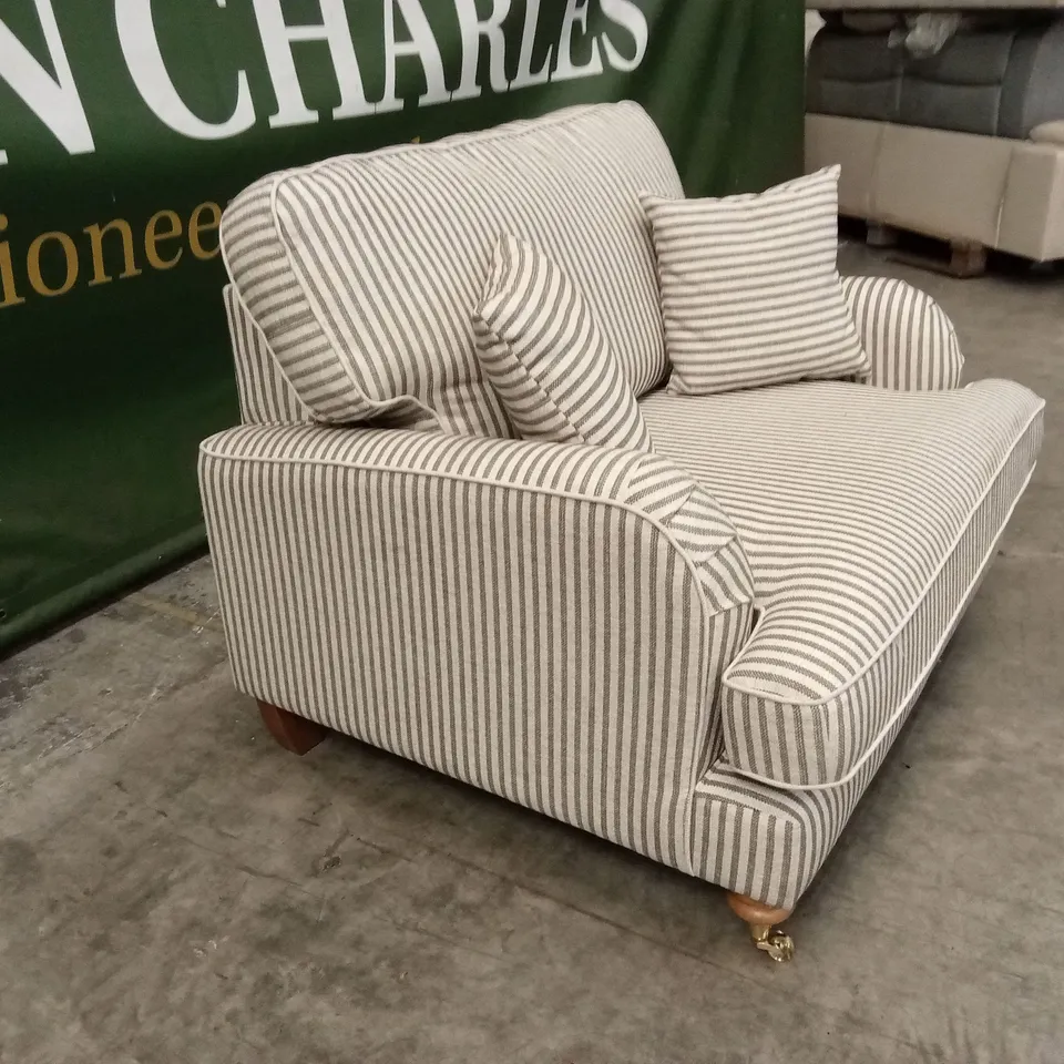 BAY STRIPE SNUGGLE CHAIR RRP £849