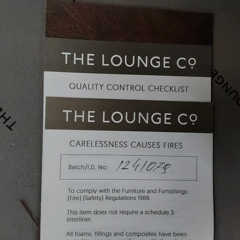 QUALITY BRITISH MADE LOUNGE Co EASY CHAIR BROWN LEATHER 